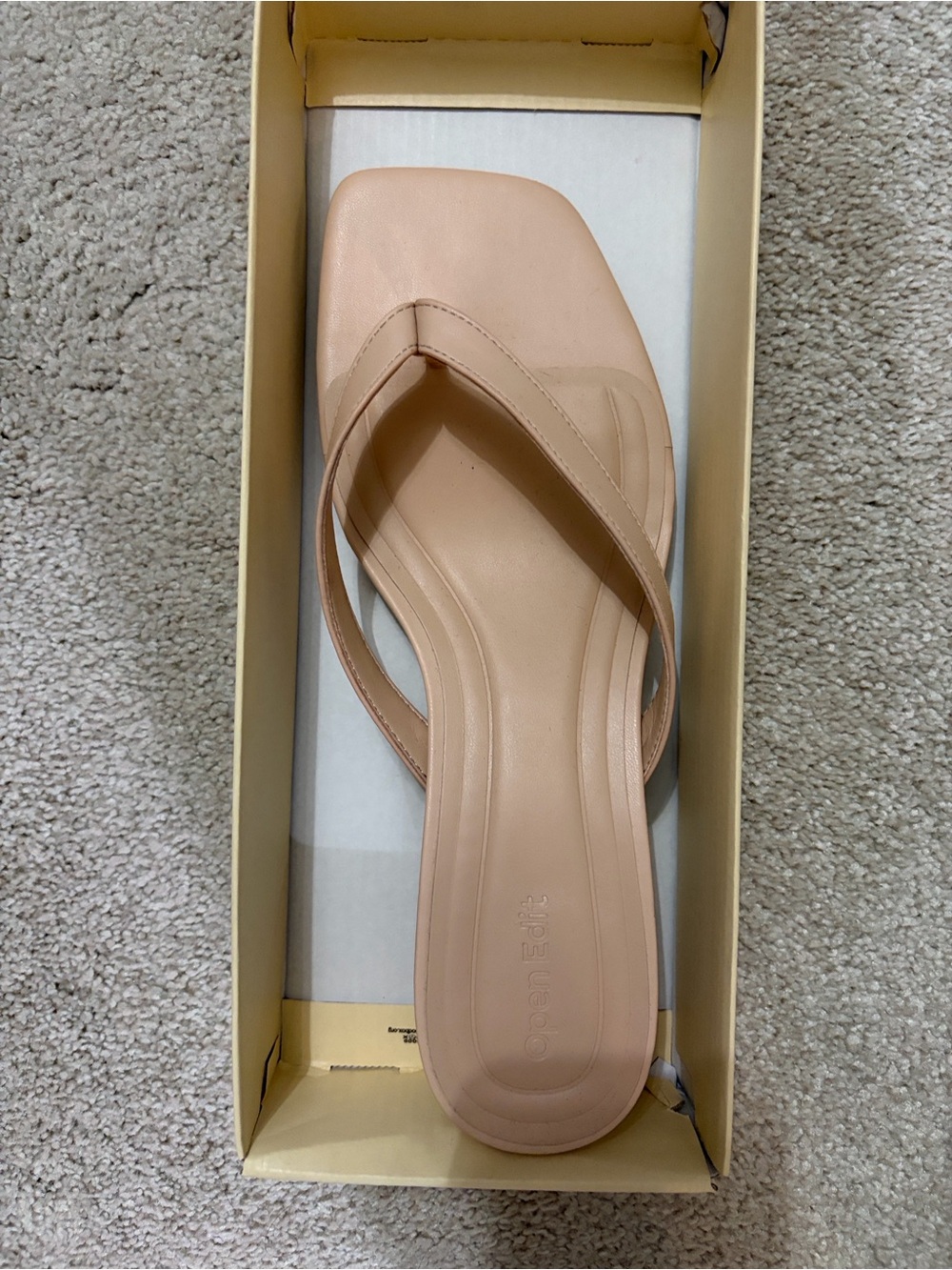 Open Edit Women's Nude Sandals